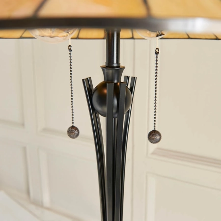 Lampa podłogowa witrażowa Tiffany 640412 z serii Interiors 1900