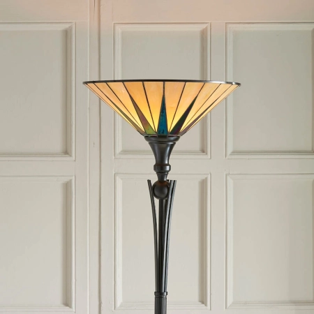 Lampa podłogowa witrażowa Tiffany 6404260W z serii Interiors 1900
