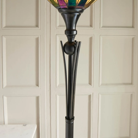 Lampa podłogowa witrażowa Tiffany 6404260W z serii Interiors 1900