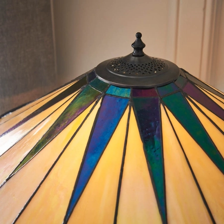 Lampa stołowa witrażowa Tiffany 640452 z serii Interiors 1900