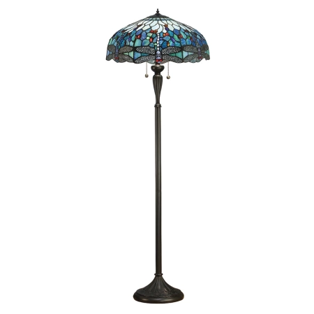 Lampa podłogowa witrażowa Tiffany 640692 z serii Interiors 1900