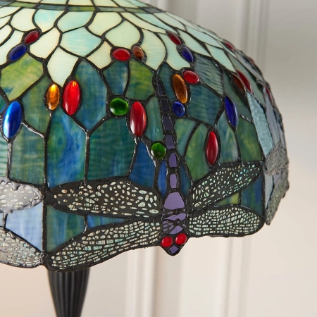 Lampa podłogowa witrażowa Tiffany 640692 z serii Interiors 1900