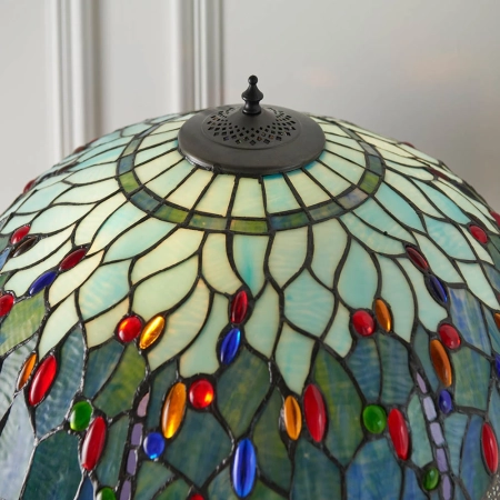 Lampa podłogowa witrażowa Tiffany 640692 z serii Interiors 1900