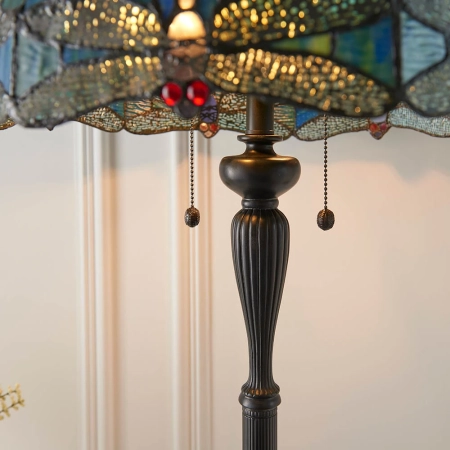 Lampa podłogowa witrażowa Tiffany 640692 z serii Interiors 1900