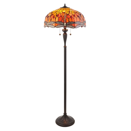 Lampa podłogowa witrażowa Tiffany 640702 z serii Interiors 1900