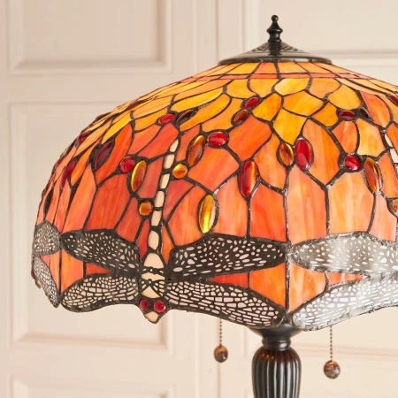 Lampa podłogowa witrażowa Tiffany 640702 z serii Interiors 1900