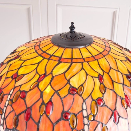Lampa podłogowa witrażowa Tiffany 640702 z serii Interiors 1900