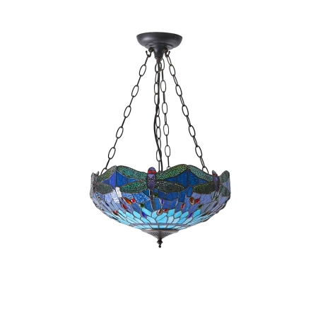 Lampa wisząca witrażowa Tiffany 640753 z serii Interiors 1900