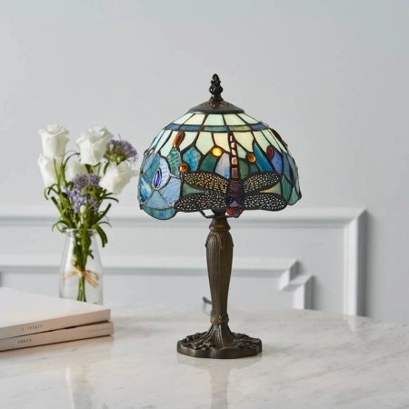 Lampa stołowa witrażowa Tiffany 6408840W z serii Interiors 1900