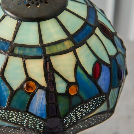 Lampa stołowa witrażowa Tiffany 6408840W z serii Interiors 1900