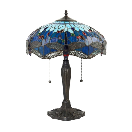 Lampa stołowa witrażowa Tiffany 640892 z serii Interiors 1900