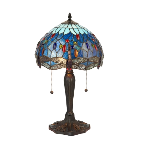 Lampa stołowa witrażowa Tiffany 640902 z serii Interiors 1900