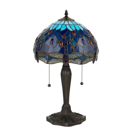 Lampa stołowa witrażowa Tiffany 640902 z serii Interiors 1900