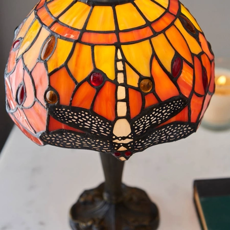Lampa stołowa witrażowa Tiffany 6409140W z serii Interiors 1900