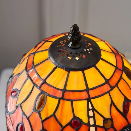 Lampa stołowa witrażowa Tiffany 6409140W z serii Interiors 1900