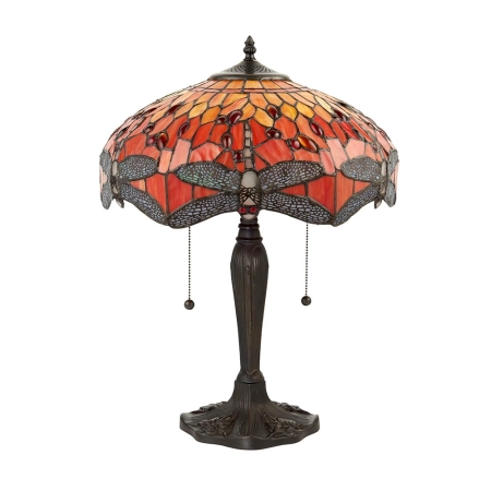 Lampa stołowa witrażowa Tiffany 640932 z serii Interiors 1900