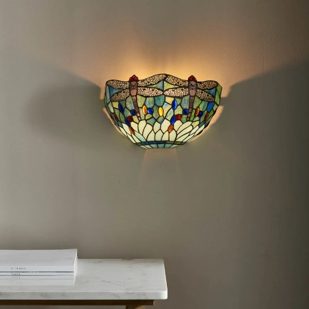 Kinkiet witrażowy Tiffany 1-punktowy 6410240W z serii Interiors 1900
