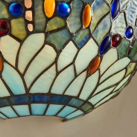 Kinkiet witrażowy Tiffany 1-punktowy 6410240W z serii Interiors 1900