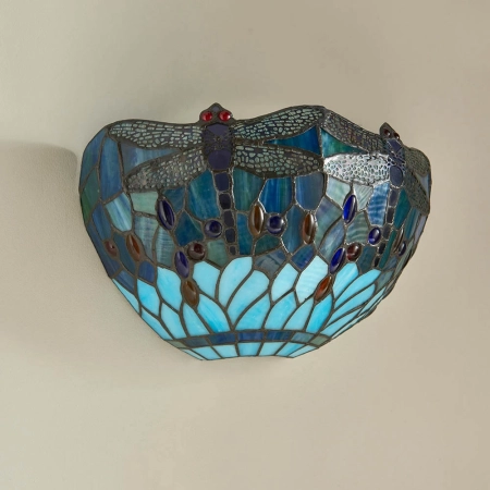 Kinkiet witrażowy Tiffany 1-punktowy 6410240W z serii Interiors 1900