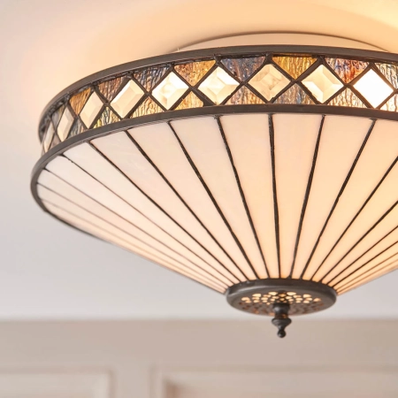 Plafon do salonu Tiffany 641452 x 60W E27 GLS - Interiors 1900