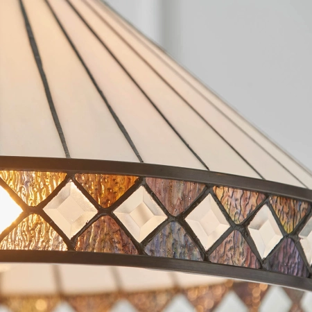 Lampa wisząca witrażowa kolorowa 6414760W z serii Tiffany