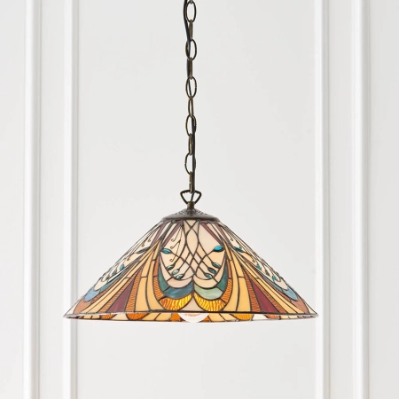 Lampa wisząca witrażowa kolorowa 6416260W z serii Tiffany