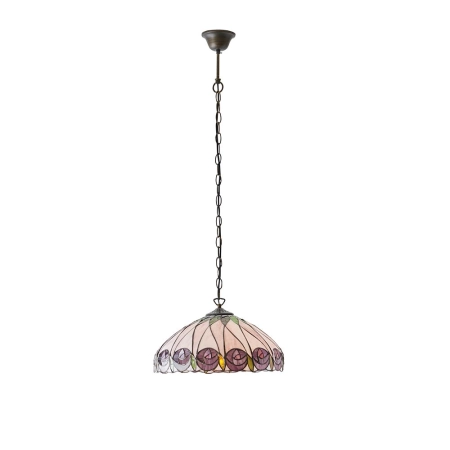 Lampa wisząca witrażowa kolorowa 6417660W z serii Tiffany