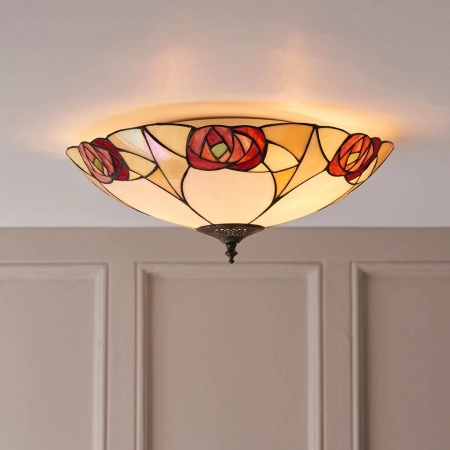 Plafon do salonu Tiffany 641822 x 60W E27 GLS - Interiors 1900