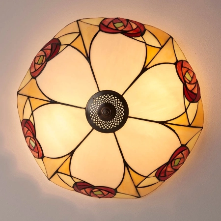 Plafon do salonu Tiffany 641822 x 60W E27 GLS - Interiors 1900