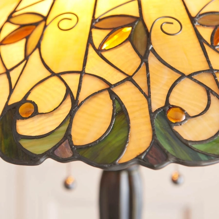 Lampa podłogowa witrażowa Tiffany 641922 z serii Interiors 1900