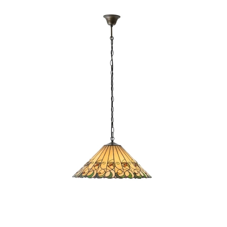 Lampa wisząca witrażowa Tiffany 641943 z serii Interiors 1900