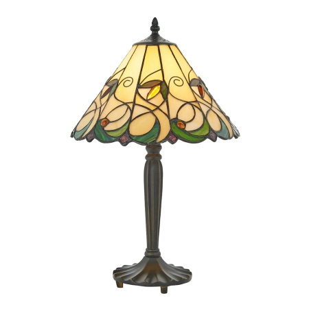 Lampa stołowa witrażowa Tiffany 6419560W z serii Interiors 1900