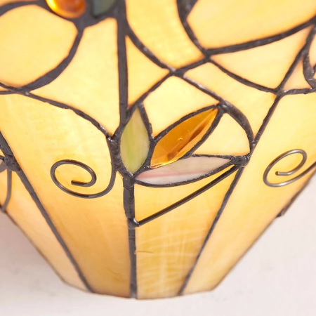 Kinkiet witrażowy Tiffany w kształcie golfa 6419840W z serii Interiors 1900