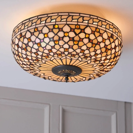 Plafon do salonu Tiffany 642762 x 60W E27 GLS - Interiors 1900