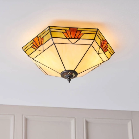 Plafon do salonu Tiffany 642842 x 60W E27 GLS - Interiors 1900