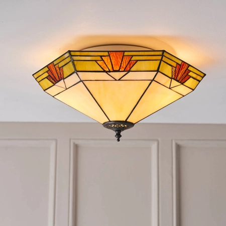 Plafon do salonu Tiffany 642842 x 60W E27 GLS - Interiors 1900