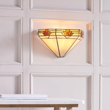 Kinkiet witrażowy Tiffany 6428840W z serii Interiors 1900
