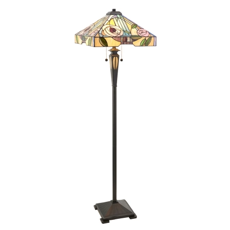 Lampa podłogowa witrażowa Tiffany 643832 z serii Interiors 1900