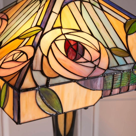Lampa podłogowa witrażowa Tiffany 643832 z serii Interiors 1900