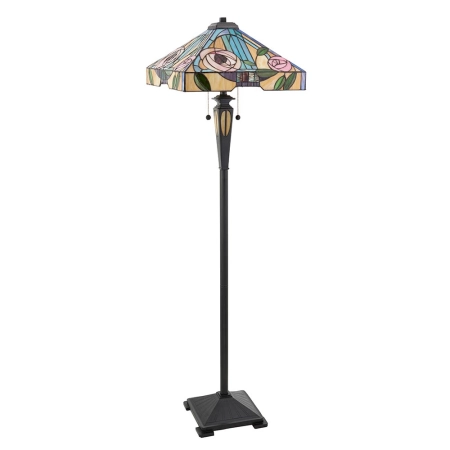 Lampa podłogowa witrażowa Tiffany 643832 z serii Interiors 1900