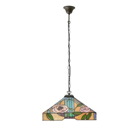 Lampa wisząca witrażowa Tiffany 643843 z serii Interiors 1900