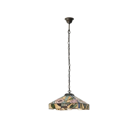 Lampa wisząca witrażowa wielokolorowa 6438560W z serii Tiffany