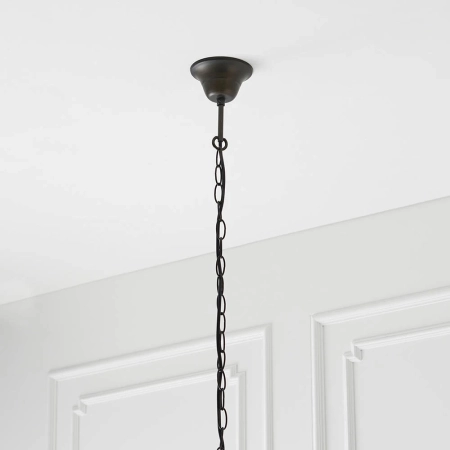 Lampa wisząca witrażowa wielokolorowa 661483 z serii Tiffany
