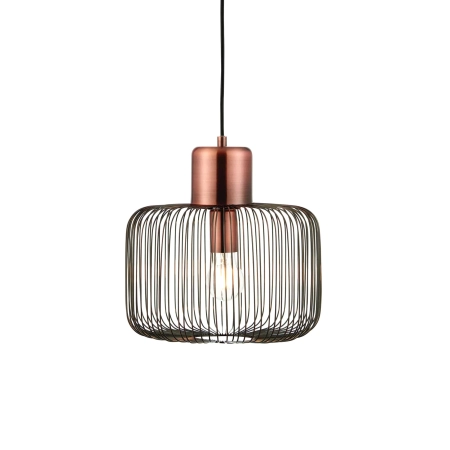 Lampa wisząca metalowa miedziana ażurowa 30cm 68986 z serii NICOLA - Endon Lighting
