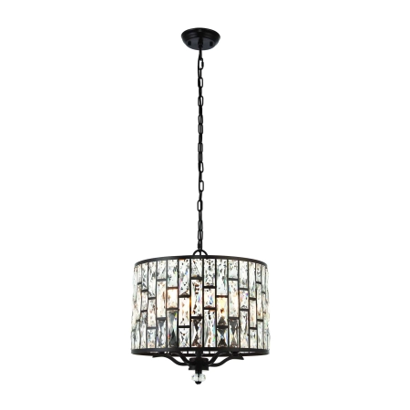 Lampa wisząca brązowa kryształowa 5-punktowa 69390 z serii Belle - Endon Lighting