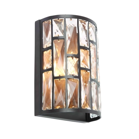 Kinkiet ścienny brązowy metalowy z kryształami 69392 z serii BELLE - Endon Lighting