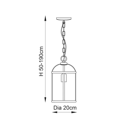 Lampa wisząca mosiężna szklana 1-punktowa 69454 z serii LAMBETH - Endon Lighting