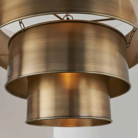 Lampa wisząca metalowa mosiężna 3-poziomowa 62cm 69783 z serii Morad - Endon Lighting