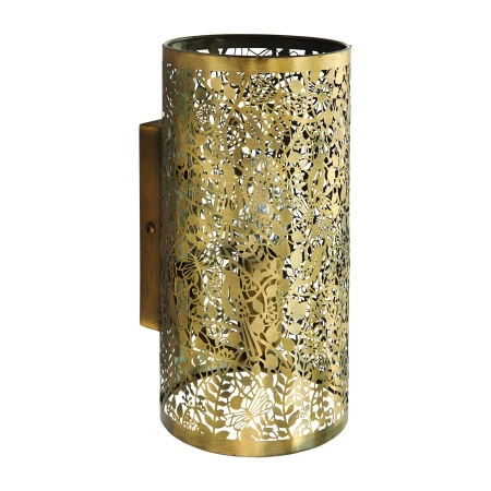 Kinkiet metalowy mosiężny ażurowy 70105 z serii Secret garden - Endon Lighting
