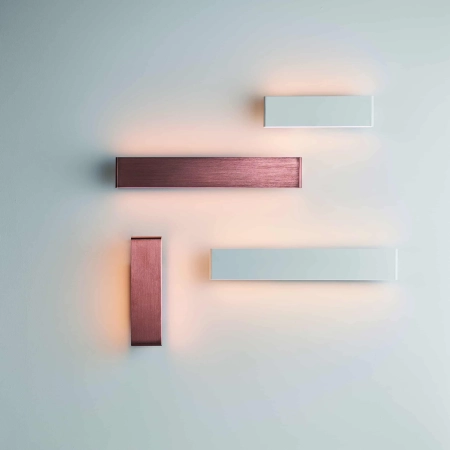 Kinkiet LED biały metalowy prostokątny 28,5cm 70118 z serii Bodhi - Endon Lighting